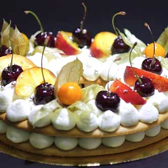 Торт Крем-Чиз с фруктами! Торт Крем-Чиз с фруктами!